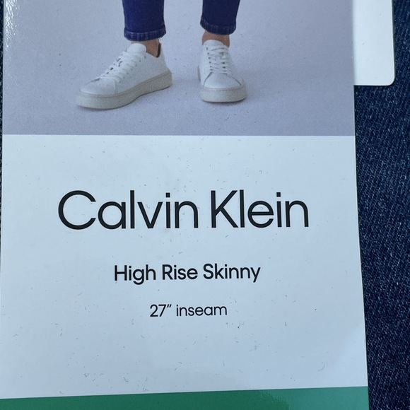 Calvin Klein Women's 12/31 High Rise Skinny Storm Blue e0345 - Picture 2 of 6
